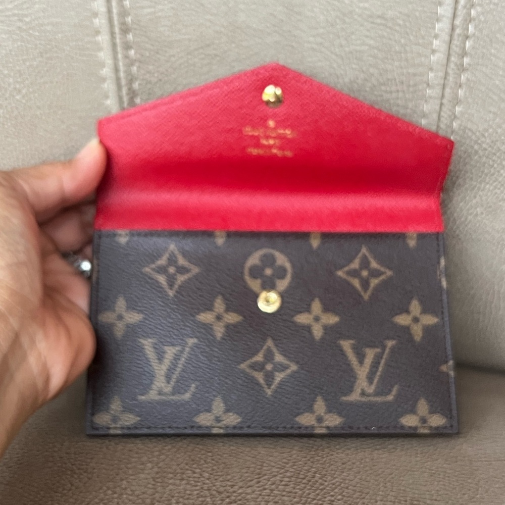 Louis Vuitton Envelope Wallet Monogram Cerise Red from Daily Organizer Wallet